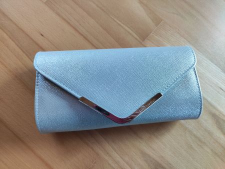 Clutch/Handtasche silber