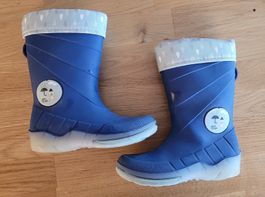 Gefütterte Regenstiefel, Gummistiefel, Grösse 24
