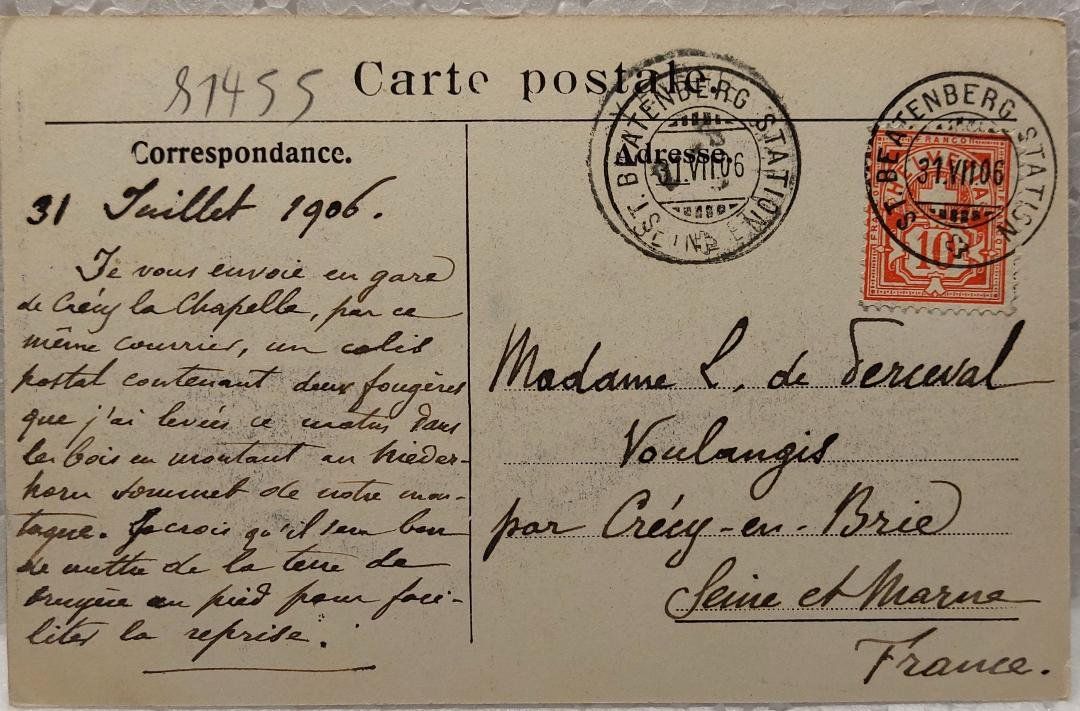 Cartoline postali: St-BEATENBERG  -  Hôtel Waldrand  -  1906 – Usato da Delémont venduto da Domdom1 1