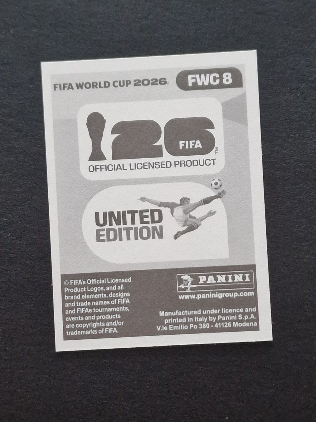 Panini Carte collezionabili: Panini - FWC 8 – Nuovo (secondo la descrizione) da Bouveret venduto da psv01 1