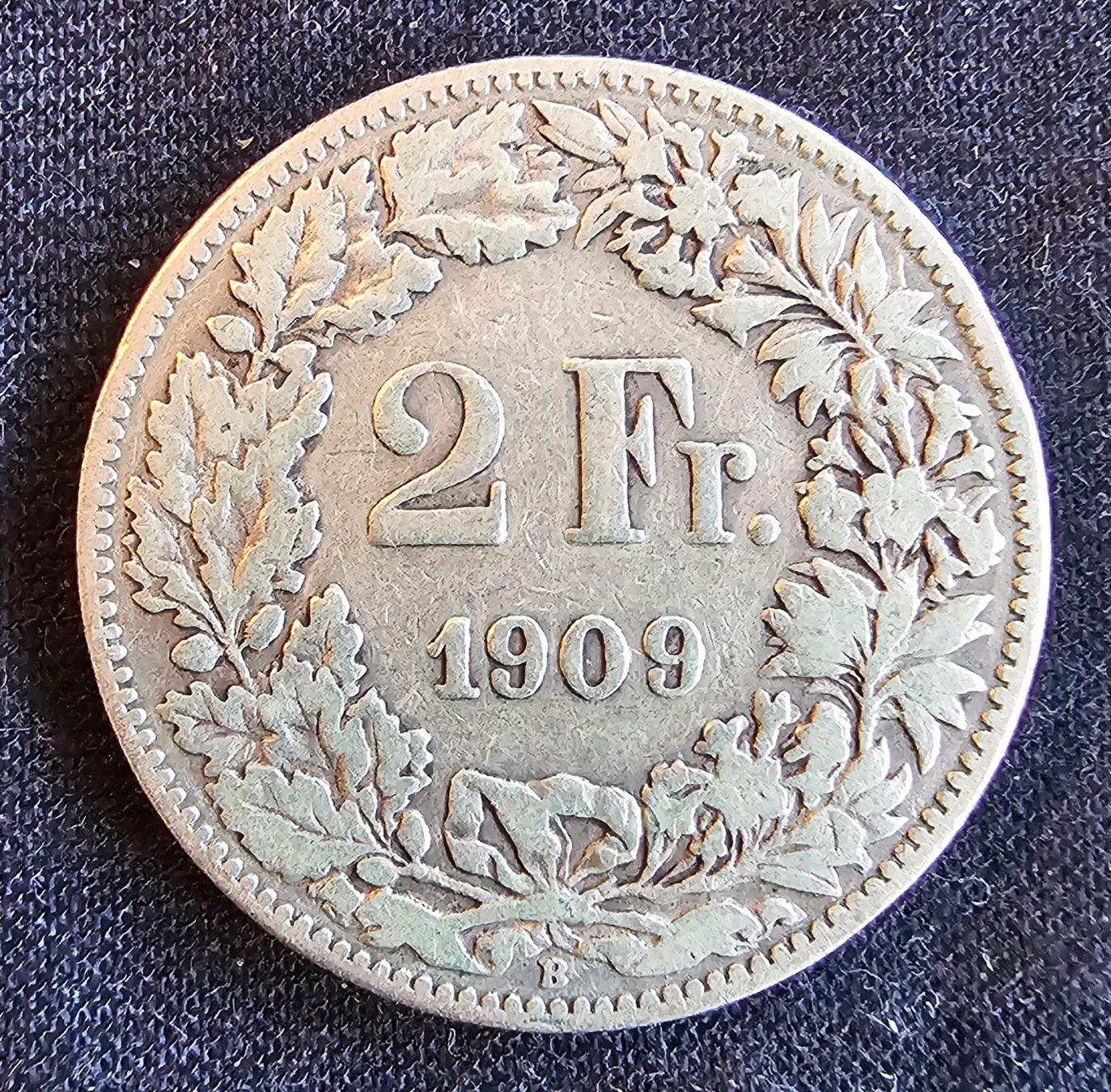 Tutti le monete: 2 Franken 1909 s - ss – Usato da Balsthal venduto da mil_js2d