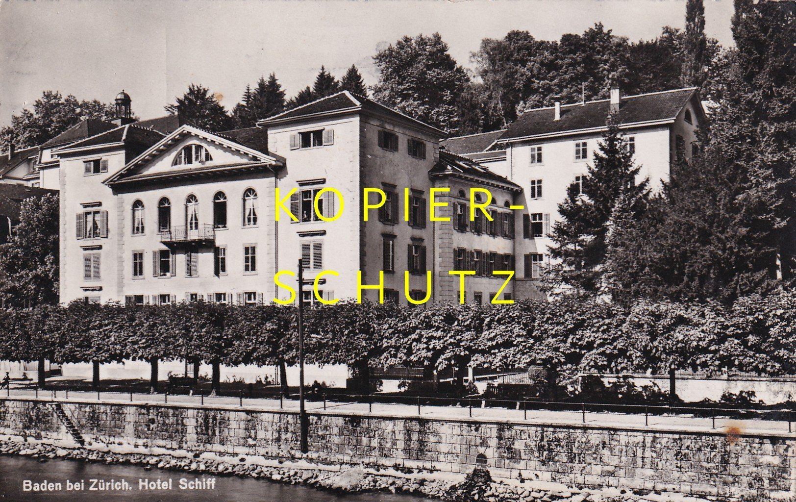 Cartoline postali: Baden - Hotel Schiff /ay – Usato da Hombrechtikon venduto da Rudolf07
