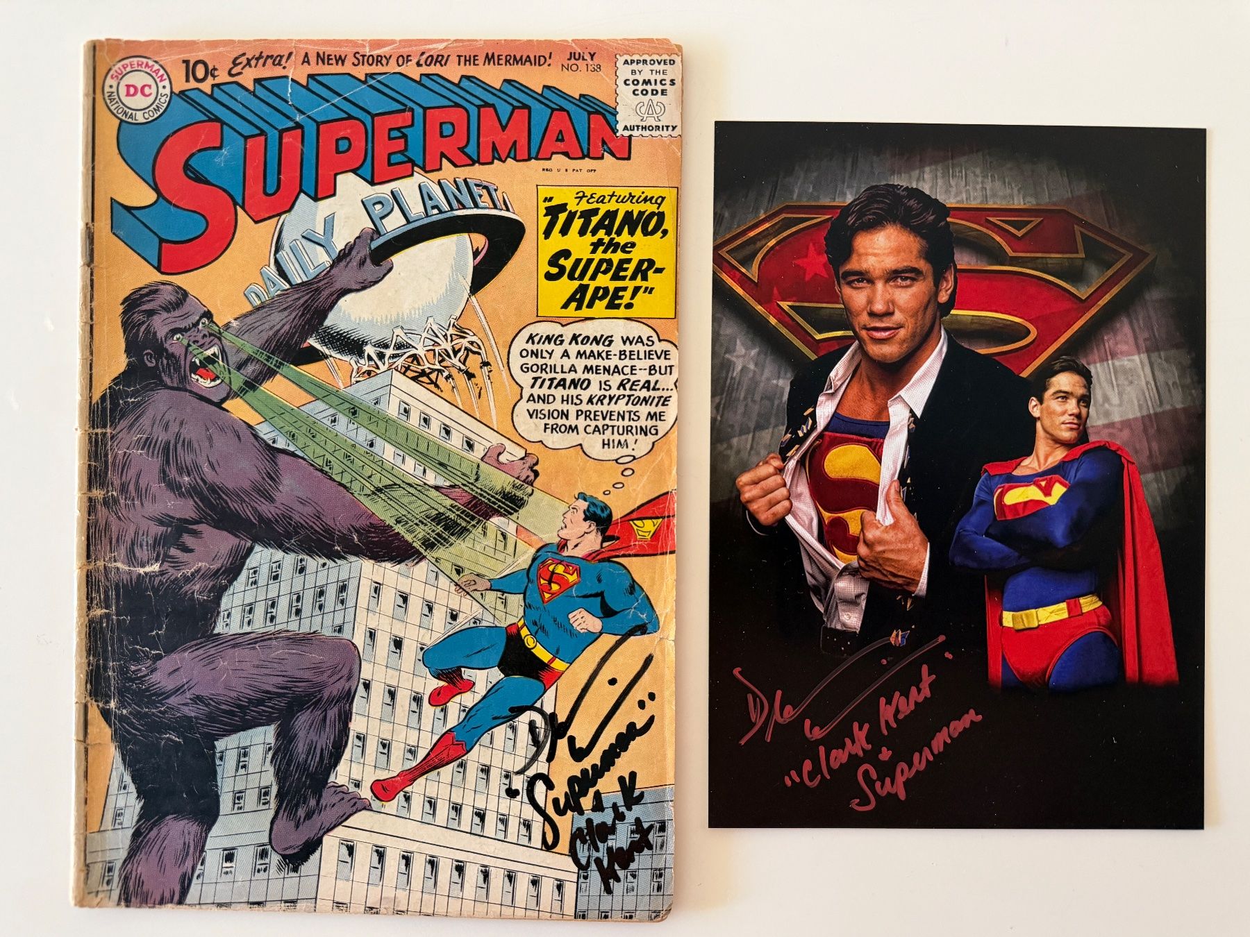 Autografi: DEAN CAIN Superman Comic #138 1960 DC Original Autogramm COA – Nuovo (secondo la descrizione) da Solothurn venduto da StarsInYourHome