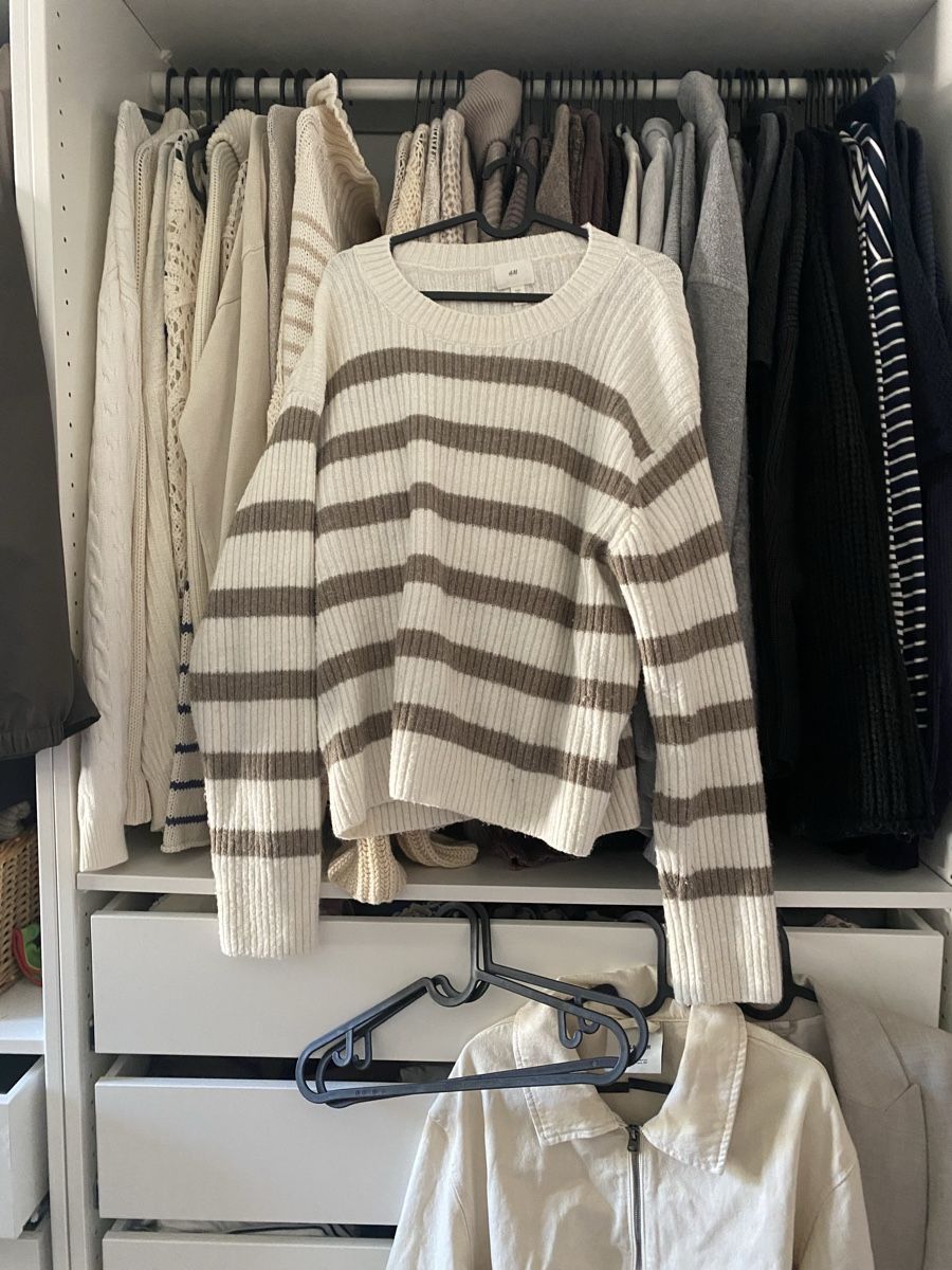 H&M Maglioni & Felpe: H&M Strickpullover, gestreift, Grösse L, Winter-warm! – Nuovo (secondo la descrizione) da Basel venduto da val_t8jm