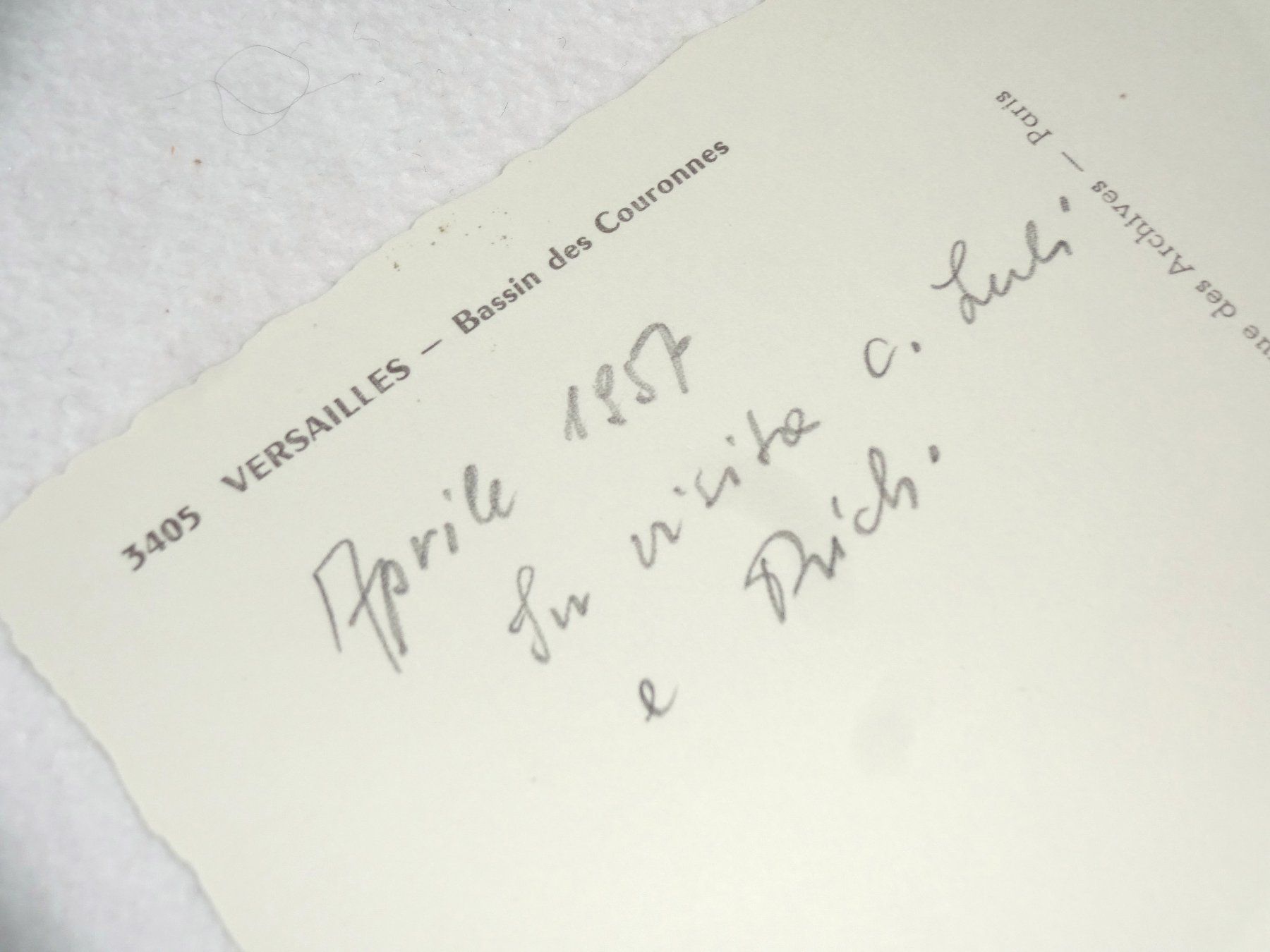 Cartoline postali: Versailles 1957, Postkarte – Usato da St.Gallen venduto da Paddington11 1