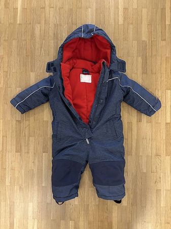 Schneeanzug Seasons Grösse 74/80 navy-rot mit Futter