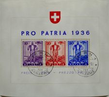 1936 PP Block W8, gestempelt 1XII.36