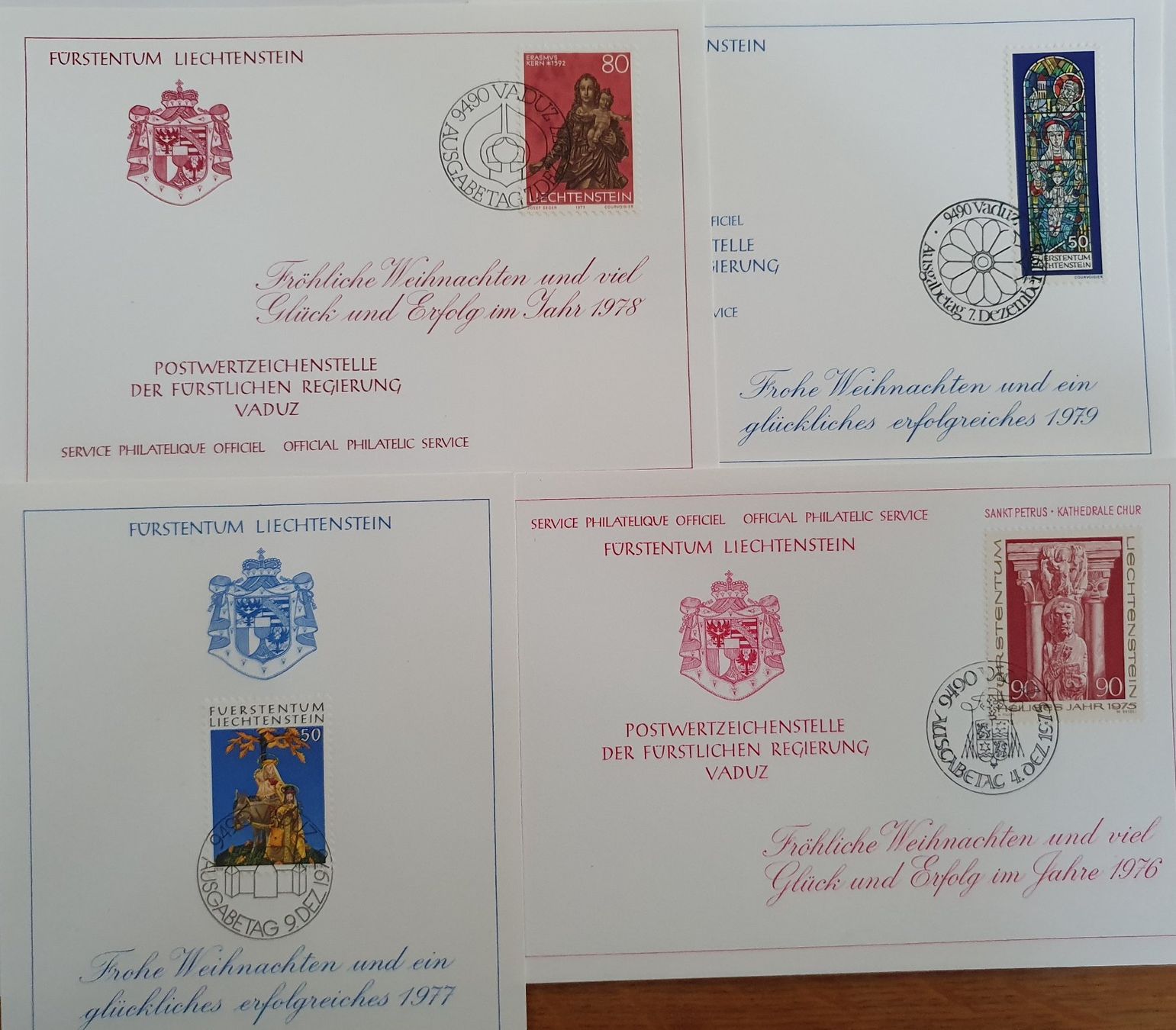 Cartoline: Li- Neujahrskarten Postwetzeichenstelle  1971 - 1978, ges... – Nuovo (secondo la descrizione) da Alten venduto da Regenwasser