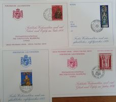 Li- Neujahrskarten Postwetzeichenstelle  1971 - 1978, ges...