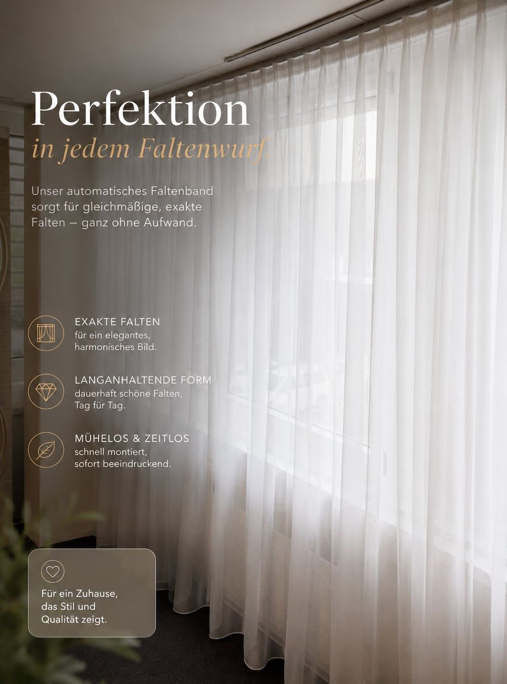 Tende: Tagesvorhang BxH 250x235cm – Nuovo e nell'imballaggio originale da Adlikon b.Regensdorf venduto da MK-VORHANGSERVICE 1