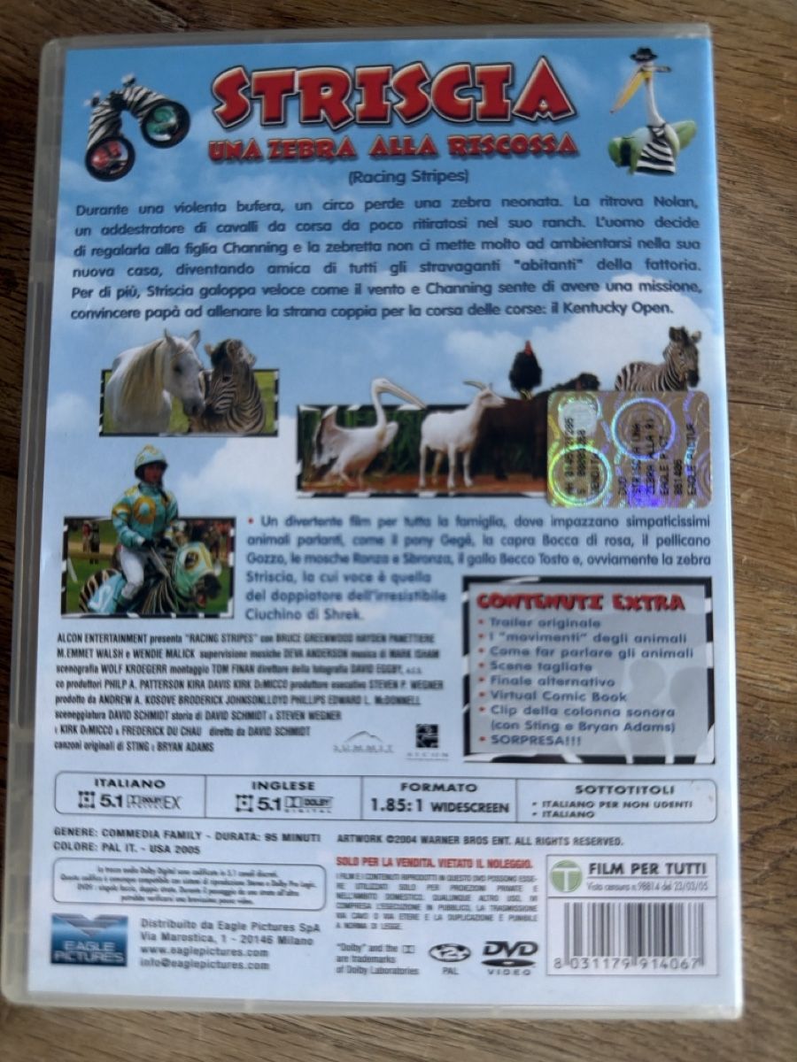 Tous les DVDs: Racing Stripes DVD – D'occasion à Lugano par bad_2t9b 1