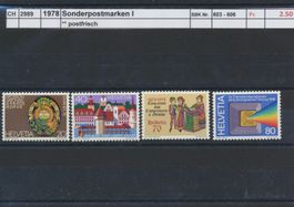 1978 "Sonderpostmarken I", ** postfrisch