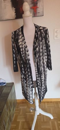 Misumi Strickjacke ONE SIZE schwarz-weiss