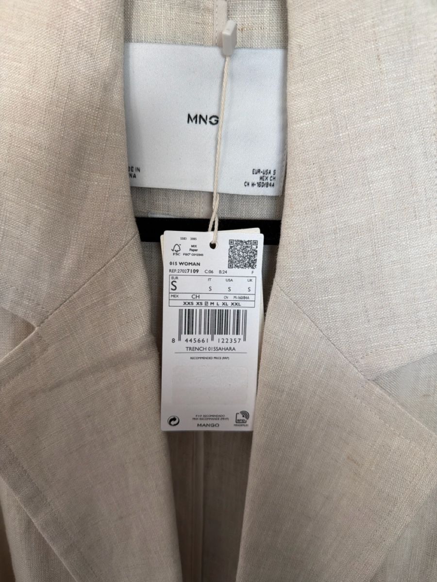 Mango Giacche: Neu Leinen Jacke Damen – Nuovo (secondo la descrizione) da Herrliberg venduto da faca_30 2