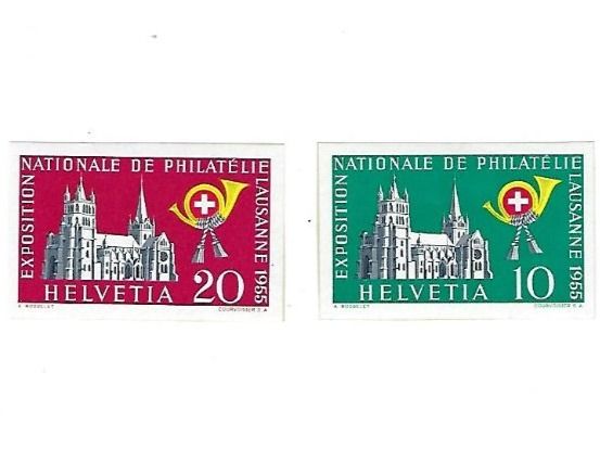 Tutti i francobolli: CH, Lausanne-Block 1955 Ausschnitte ** – Usato da Hinteregg venduto da McCharly01