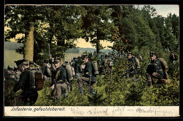 Fotos, Briefe & Postkarten: AK Gefechtsbereite schweizer Infanterie – Gebraucht aus Berlin von bartko-reher