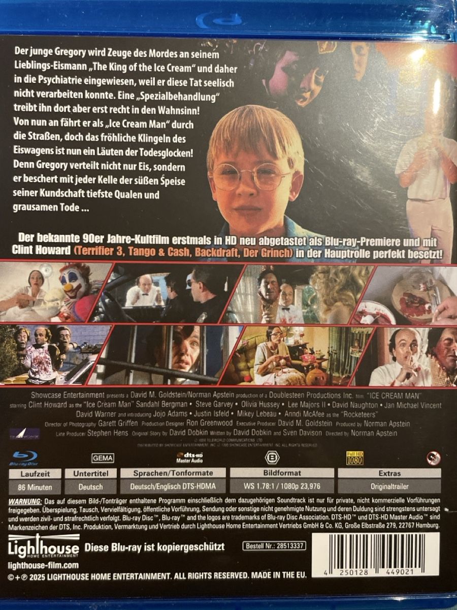 Tutti i DVDs: Ice Cream Man (1995) – Nuovo (secondo la descrizione) da Waldenburg venduto da Gonzo8 1
