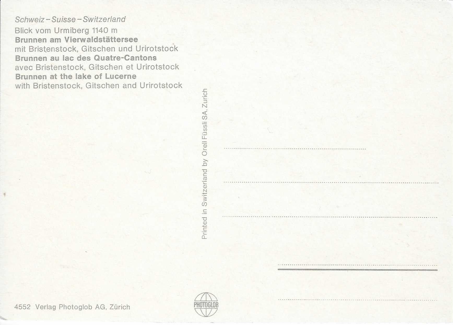 Ansichtskarten: Brunnen am Vierwaldstättersee SZ – Neu (gemäss Beschreibung) aus Rothrist von Stranglehold 1