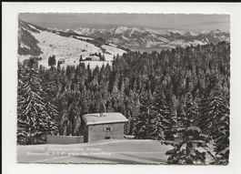 AK ca.1950 Unterwasser-Iltios Skihaus Herrenwald S C W ⛄