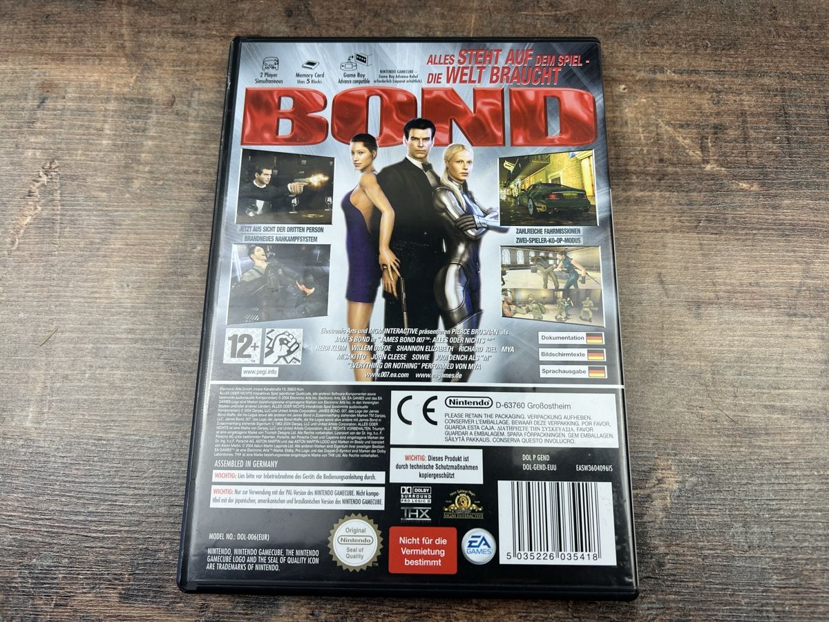 Nintendo Giochi: James Bond 007 Alles oder nichts Nintendo Gamecube Spiel – Usato da Hallau venduto da R.R.91 1