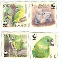 Briefmarken "Papageien". Jamaika.