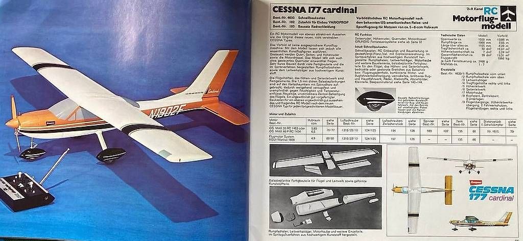 Modellismo RC: Cessna Cardinal – Usato da Fahrwangen venduto da Hotroad61 1