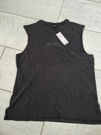 Herren Tanktop Gr.XL schwarz Los Angeles Print NEU