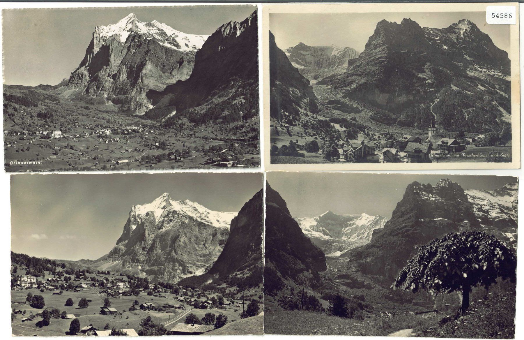 Ansichtskarten: 4 AK - Grindelwald – Gebraucht aus Ettingen von Kartenplanet