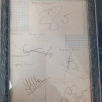 5xOriginalen Autographen von R.Federer,S.Wawrinka,P.Paganini