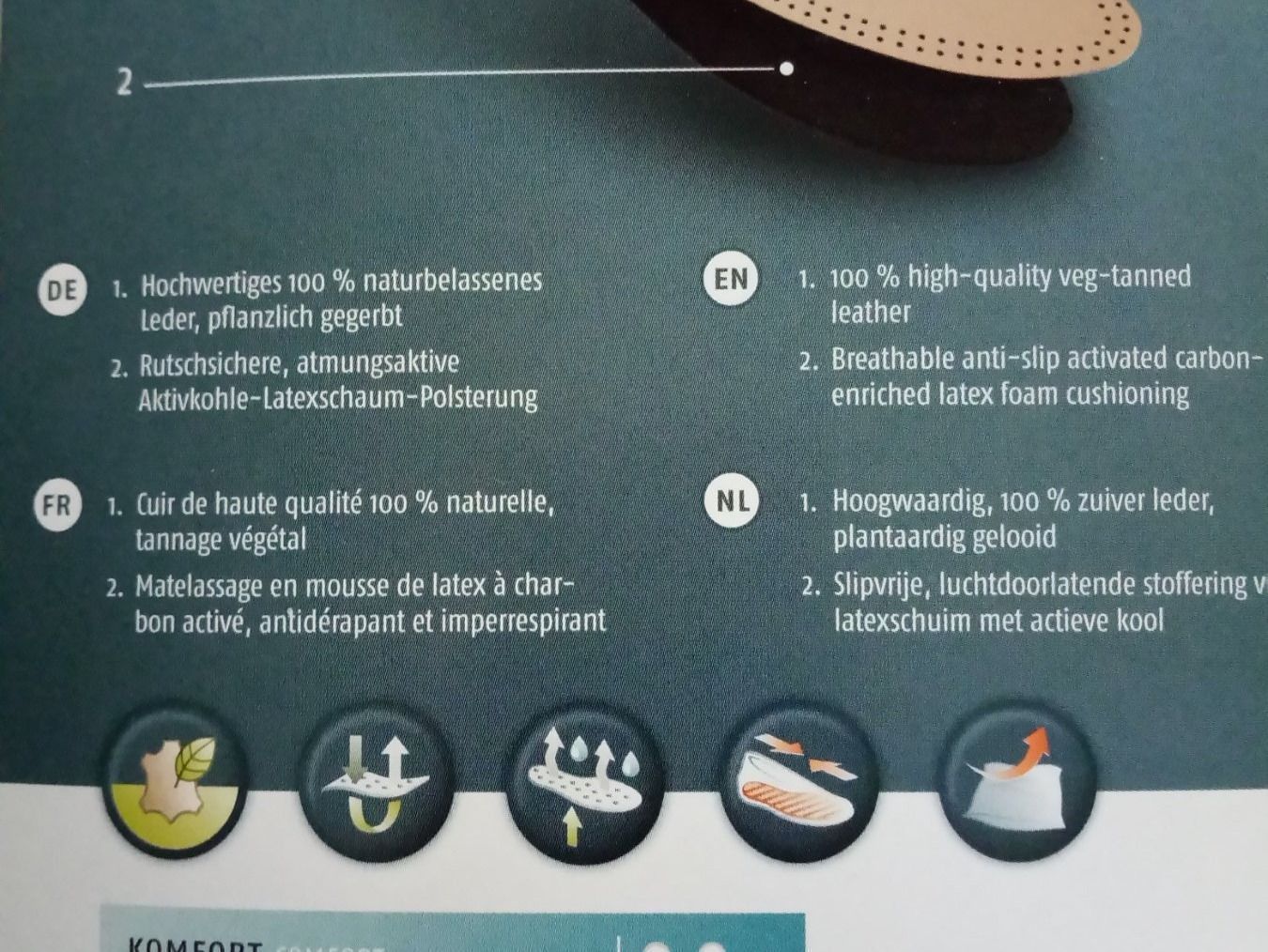 Scarpe da uomo: Bergal Leder Einlegesohlen Grösse 29 – Nuovo e nell'imballaggio originale da Beckenried venduto da Havacola 6