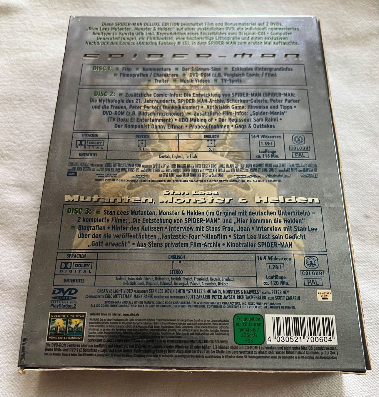 Tutti i DVDs: Spider-Man Deluxe Edition DVD Box – Usato da Rebstein venduto da gimmma 1