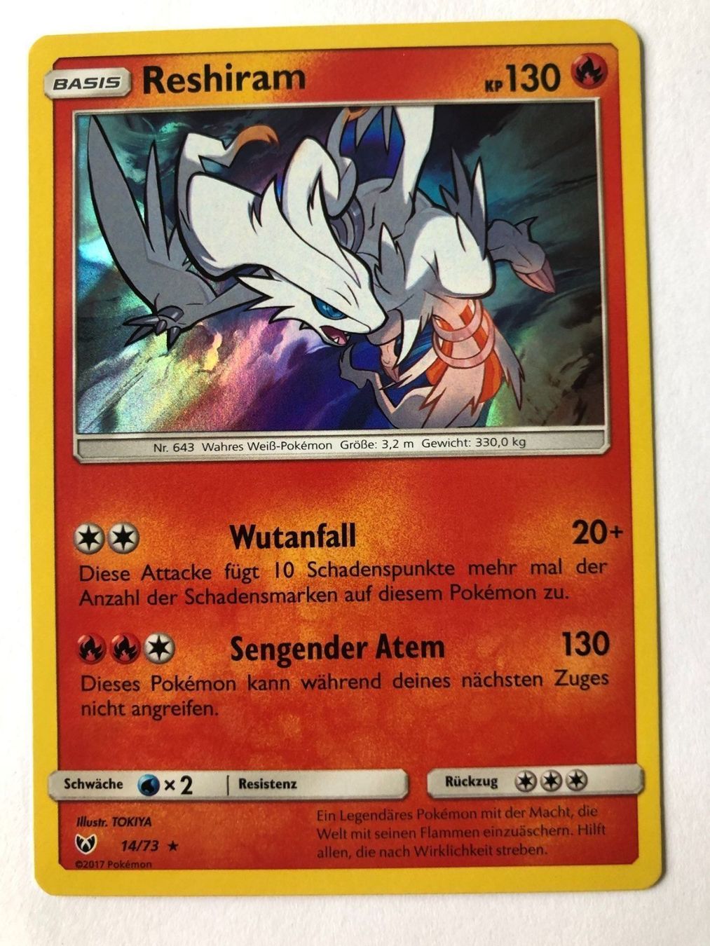 Pokémon Carte collezionabili: Reshiram - Holo - TCG Pokemon – Nuovo (secondo la descrizione) da Nussbaumen AG venduto da Pika-Shop