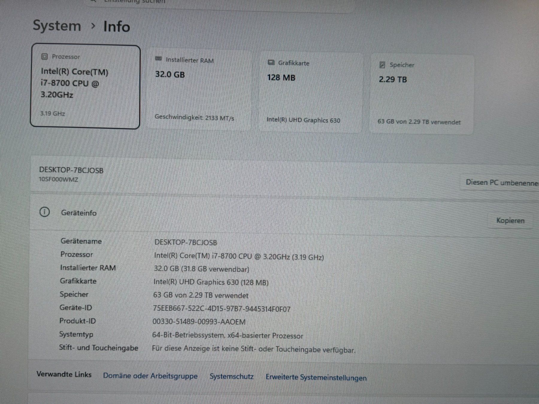 Think PCs: Lenovo PC ThinkCentre M920T – Gebraucht aus Spiez von eag01 3