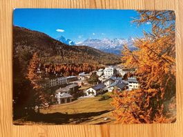 Pontresina mit Piz Julier - AK 1976