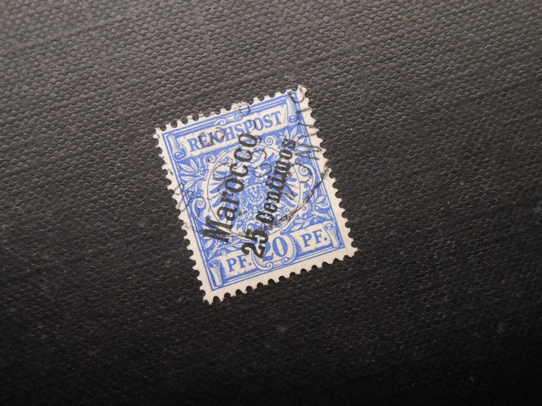 Tutti i francobolli: DR Mi 4 - Marokko 1899 - Mi CHF 21.00 – Usato da Hallwil venduto da pkaiser44