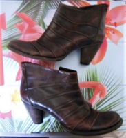plum-braun trendiger Farbton Gr. 38 GINO LEDER Stiefeletten