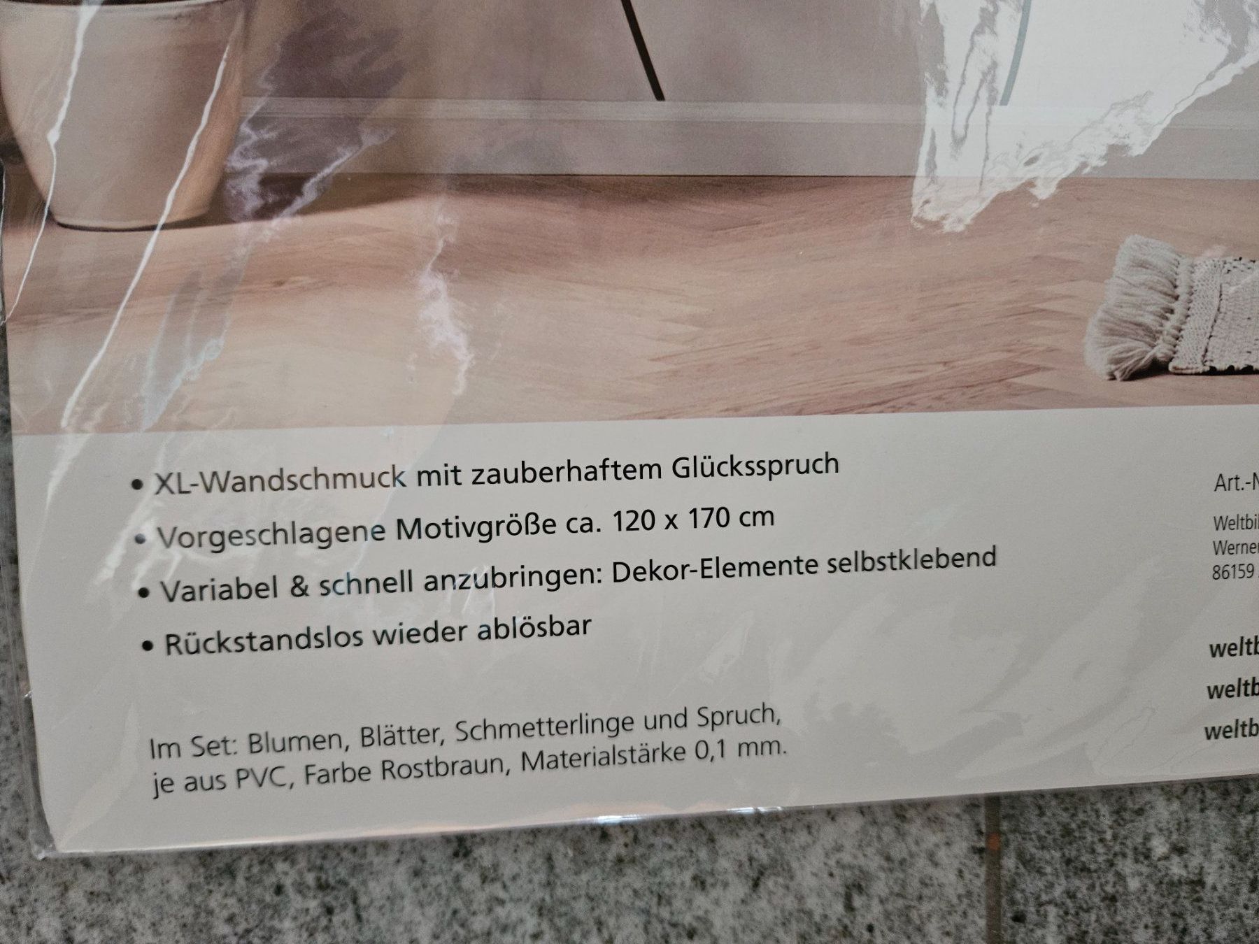 Foto & Immagini: Wandtatoo «Glück» – Nuovo e nell'imballaggio originale da Staffelbach venduto da Frisco77 2