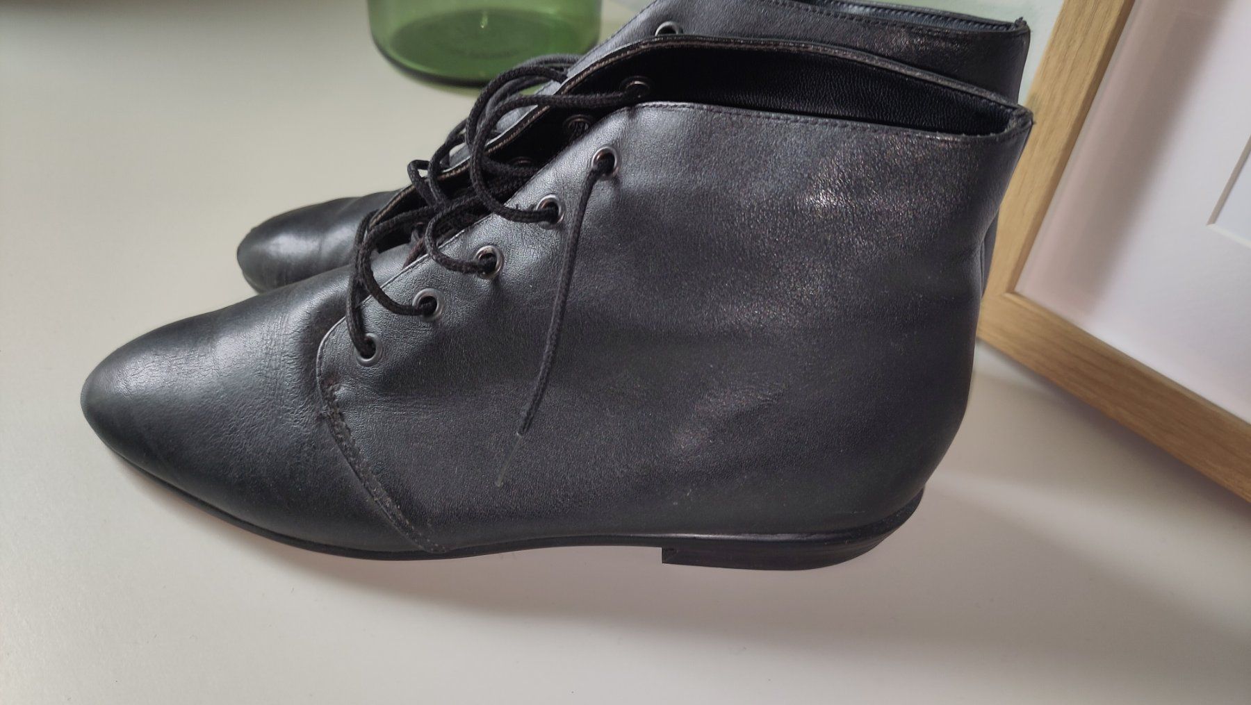 Chaussures femmes: Schwarze Stiefeletten, Grösse 7 – D'occasion à Neuenhof par zoralicia 1