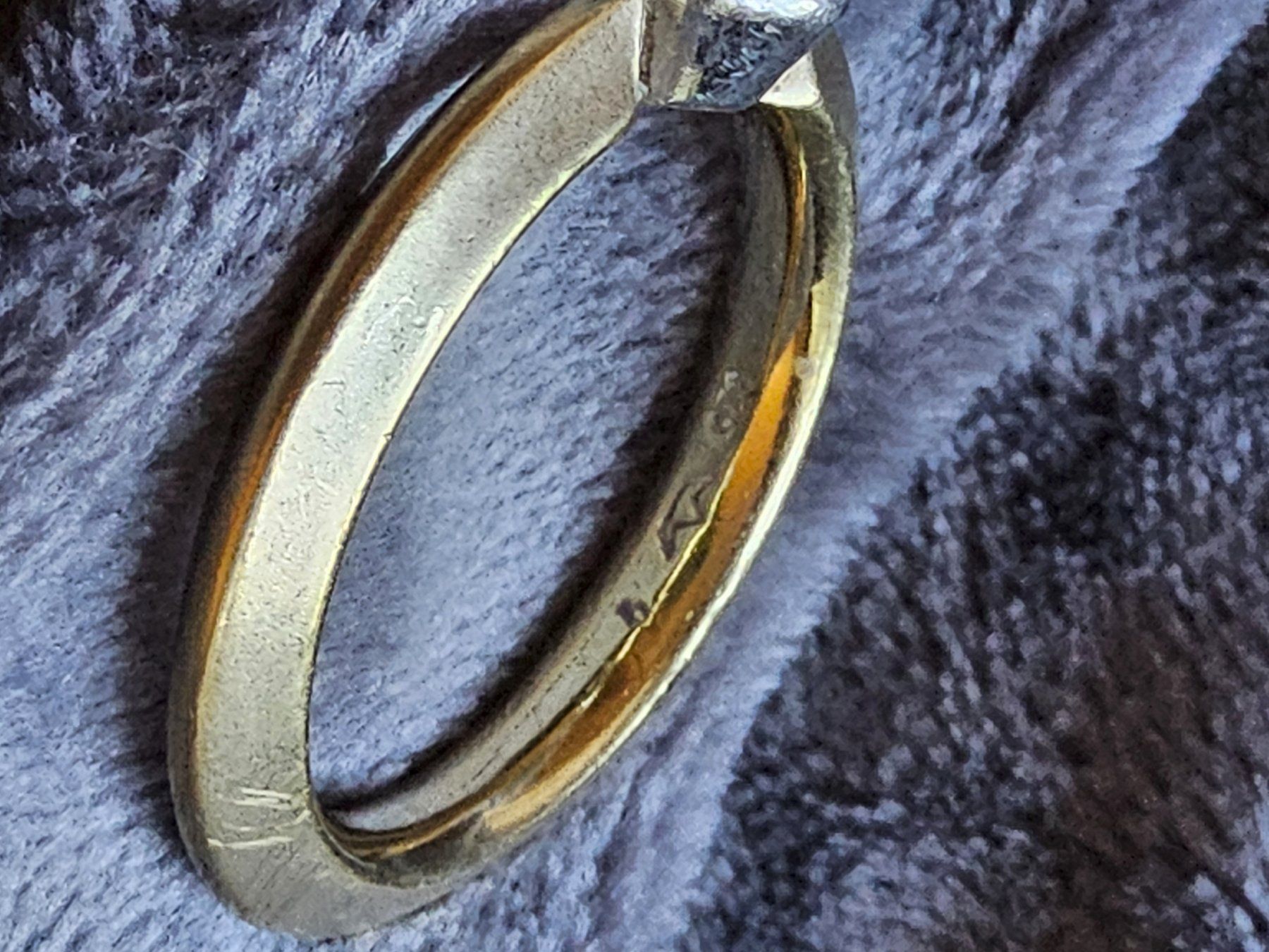 Anelli: Schicker Sterling Silber vergoldeter Ring, Grösse 60 – Usato da Zürich venduto da gutsan 6