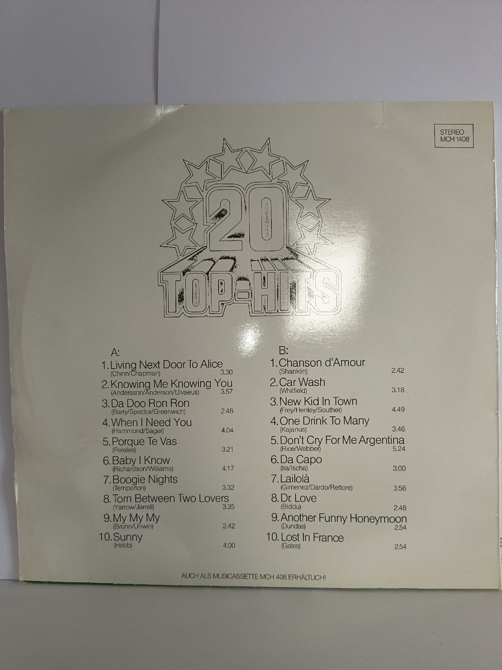 Schallplatten: Schallplatte 20 Top Hits MCH  – Gebraucht aus St. Gallen von Bir_Rer 1