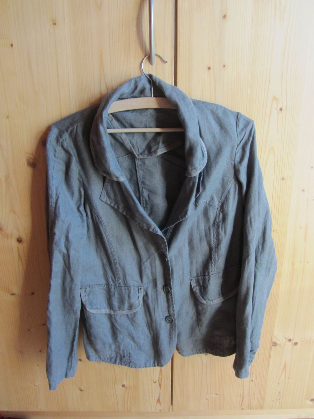 Jacken: Veste kaki clair en lin M – Gebraucht aus Oberried FR von berg04 1