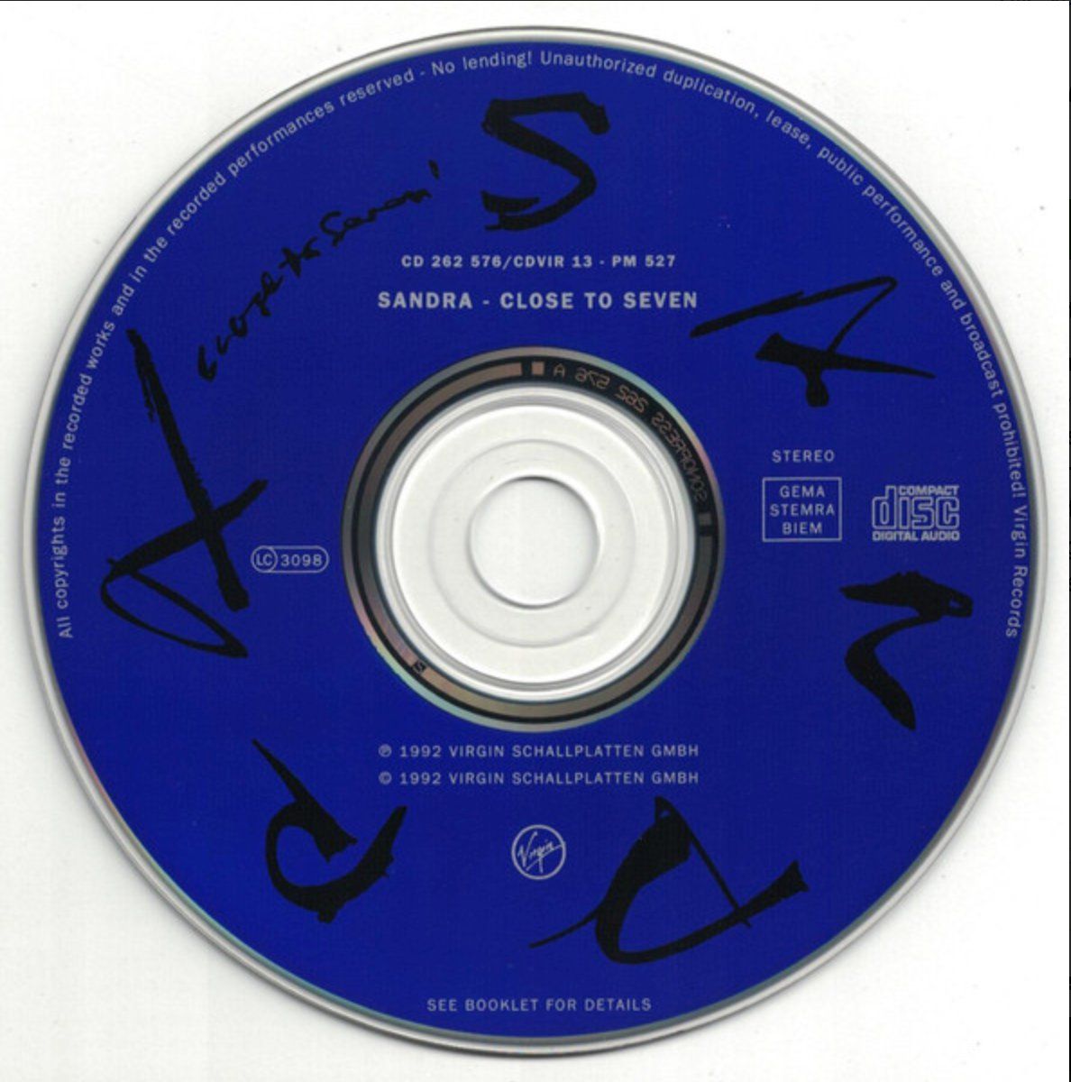 CD: Sandra – Close To Seven – Usato da Brunnen venduto da Barfly5 2