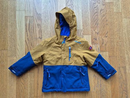 Trollkids Skijacke / Winterjacke, braun-blau, Gr. 104