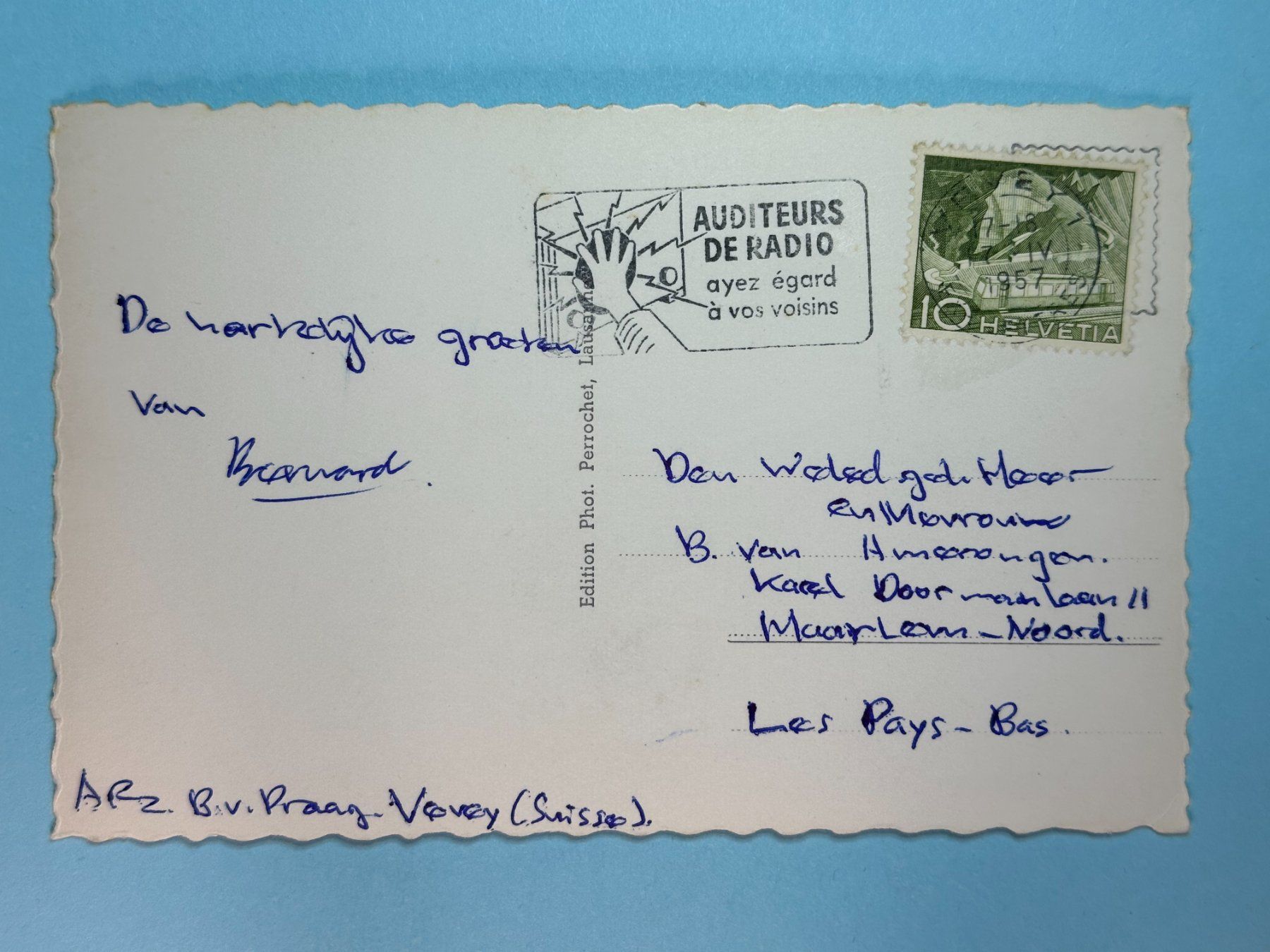 Cartoline postali: Vevey, Quai Roussy – Usato da Steg VS venduto da danwer74 1
