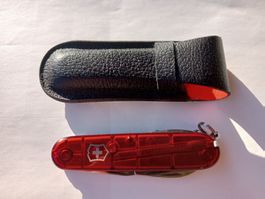 Victorinox Offiziersmesser Rot Transparent Etui 8 Funktionen