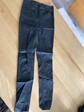 Hose Kunstleder Damen Gr XS