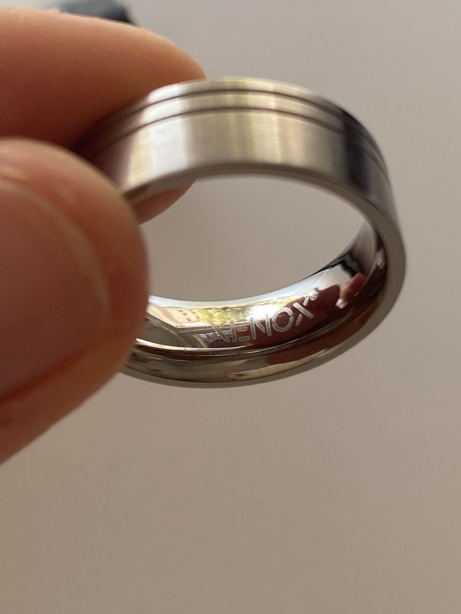 Anelli: Xenox Edelstahl Silber Band Ring – Nuovo (secondo la descrizione) da Givisiez venduto da dor_xb9k 2