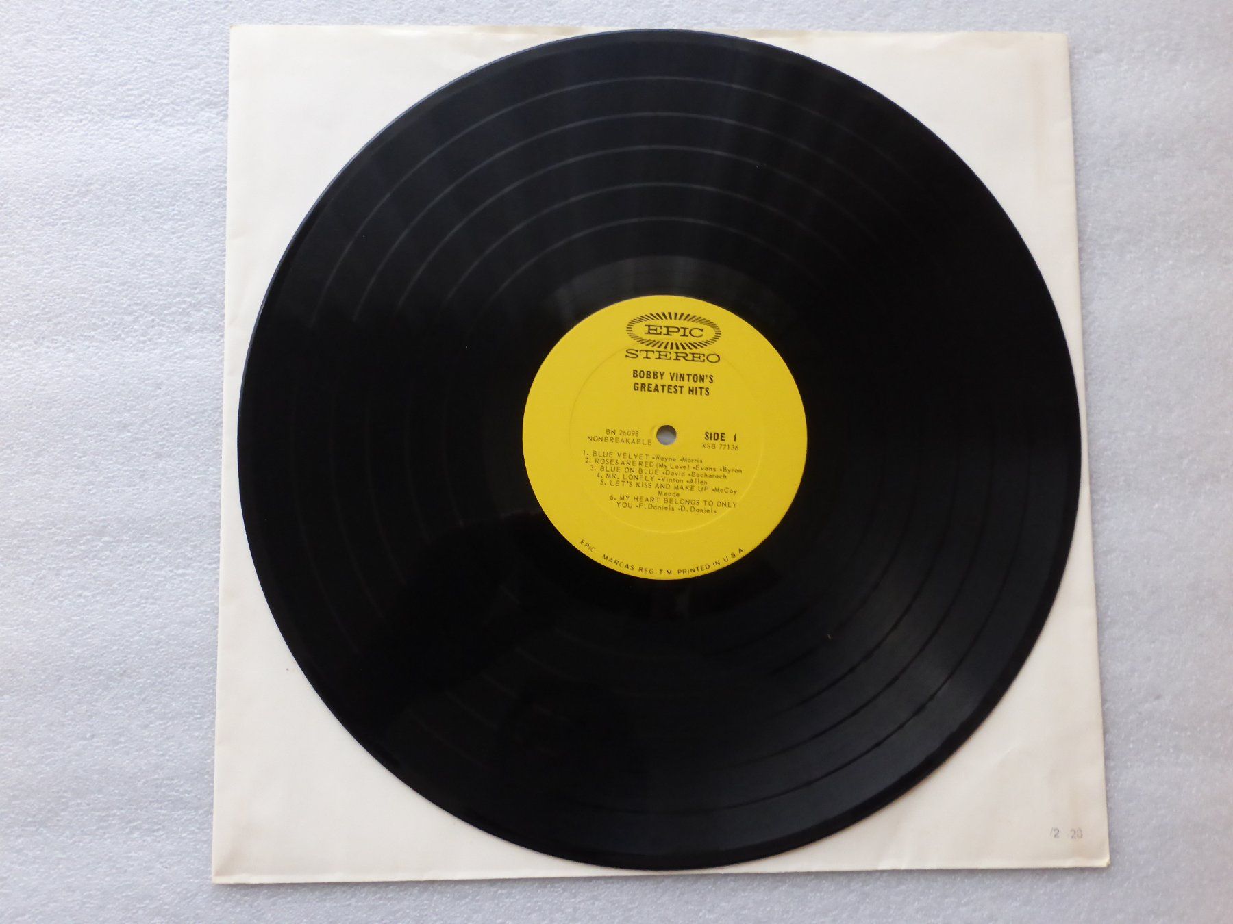 Schallplatten: VINYL  LP  BOBBY VINTON – Gebraucht aus Küssnacht am Rigi von Sunnestrahl 1