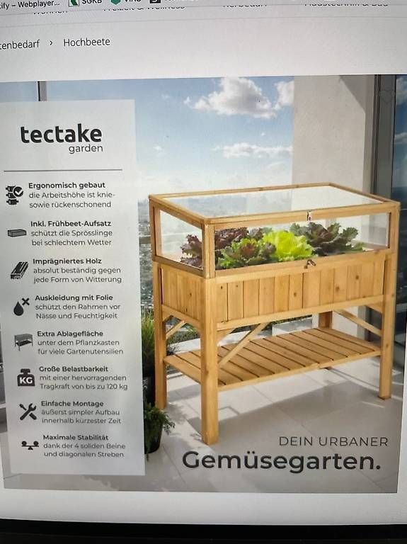 Articoli in legno: Hochbeet mit Ablage und Frühbeetaufsatz – Nuovo (secondo la descrizione) da Wil SG venduto da Fasciatus09