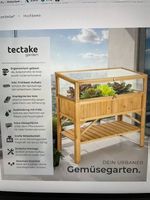Hochbeet mit Ablage und Frühbeetaufsatz